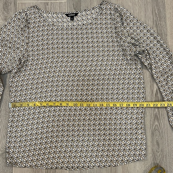 Express Long Sleeve Blouse Size M 100% Poliéster - Picture 4 of 9
